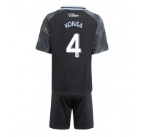 Aston Villa Ezri Konsa #4 Koszulka Wyjazdowa dzieci 2025-26 Krótki Rękaw (+ krótkie spodenki)